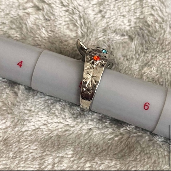 🆕 Sterling Silver Handmade Zirconia Cat Ring - Picture 9 of 12